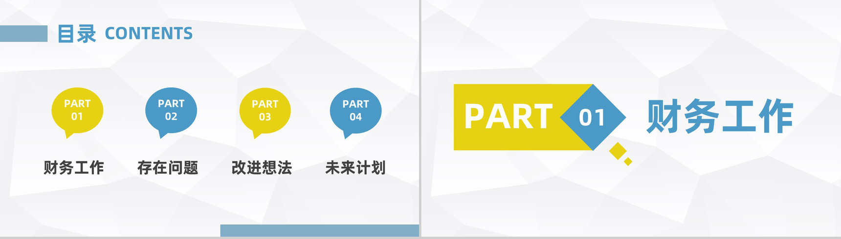 大气企业财务部管理工作汇报公司年度工作总结计划通用PPT模板