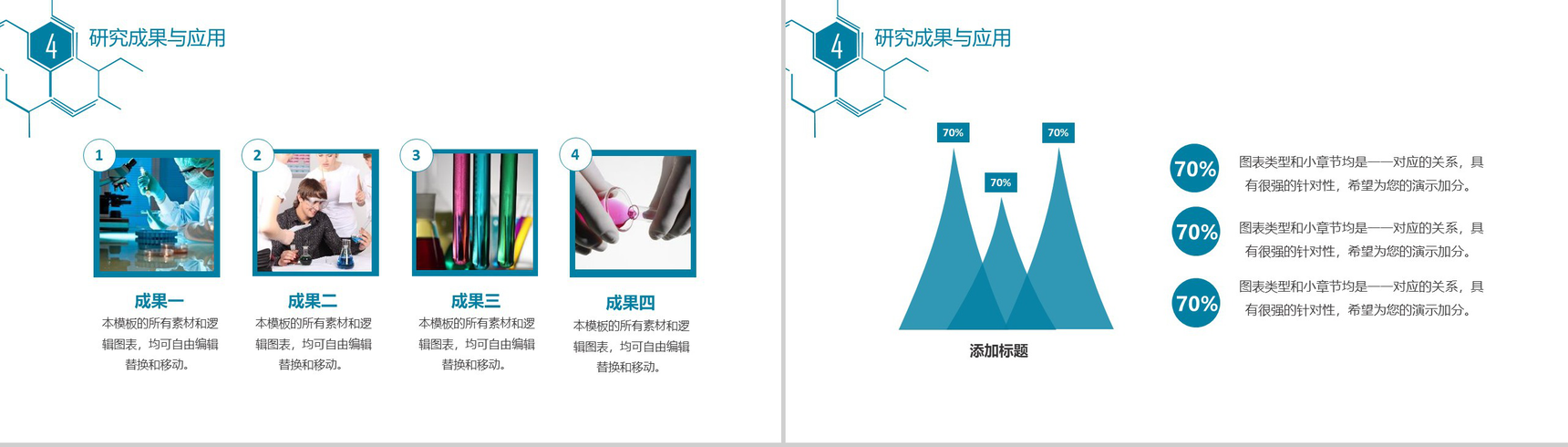 化工化学毕业论文求职简历PPT模板