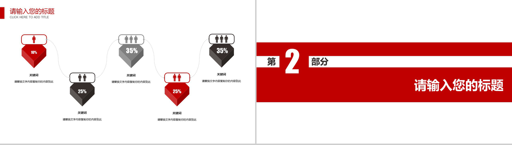 中国工商银行工作汇报通用PPT模板