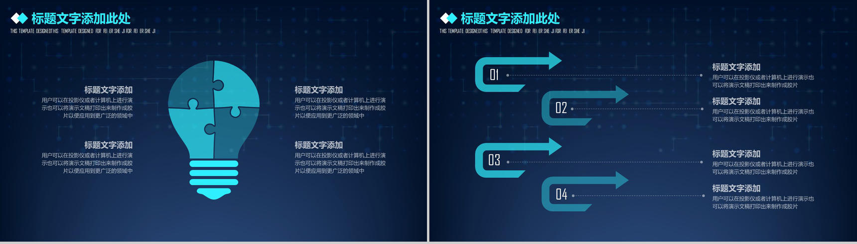 蓝色科技电子商务云计算互联网营销推广创业项目工作汇报PPT模板