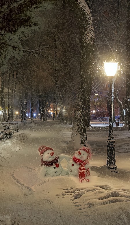 氛围感十足冬天雪景壁纸 冬季一起踩雪吧