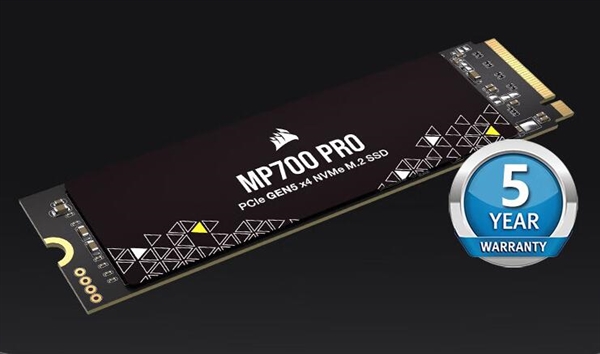 1599元起 美商海盗船MP700 PRO系列PCIe 5.0 SSD开售：美光TLC颗粒