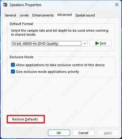 Win11怎么将音频设置重置为默认值? Win11声音恢复默认设置的技巧