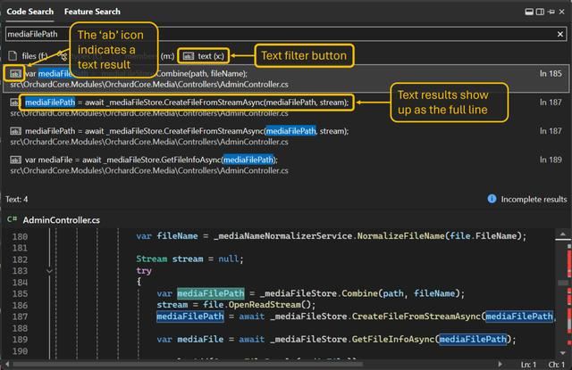 Visual Studio 202217.9 Preview 3更新发布 增强代码搜索体验