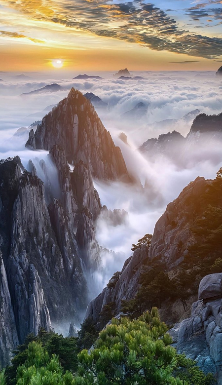 让人着迷的黄山风景壁纸高清 归来黄山不看哦