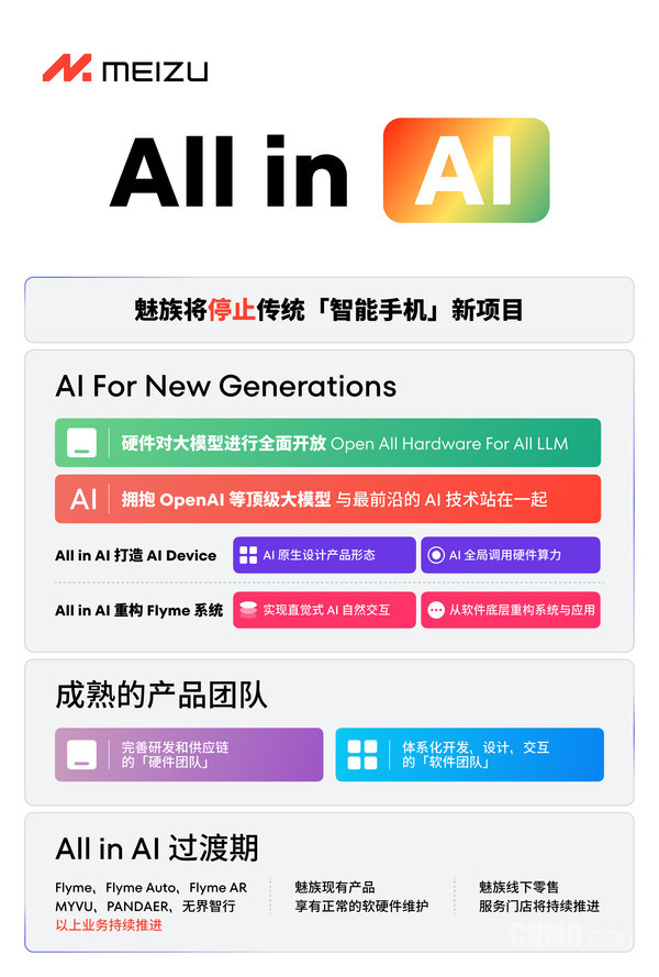 魅族高管发长文分享All in AI背后的思考 但网友不买账