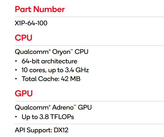 骁龙X Elite竟有四个版本！CPU、GPU频率各不相同