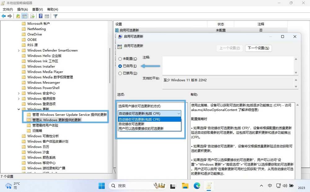 如何自动安装 Windows 11 可选更新(D 更新)？自动安装Win11的教程