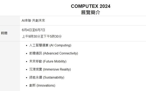 COMPUTERX 2024即将开幕：人工智能与PC创新的交汇点