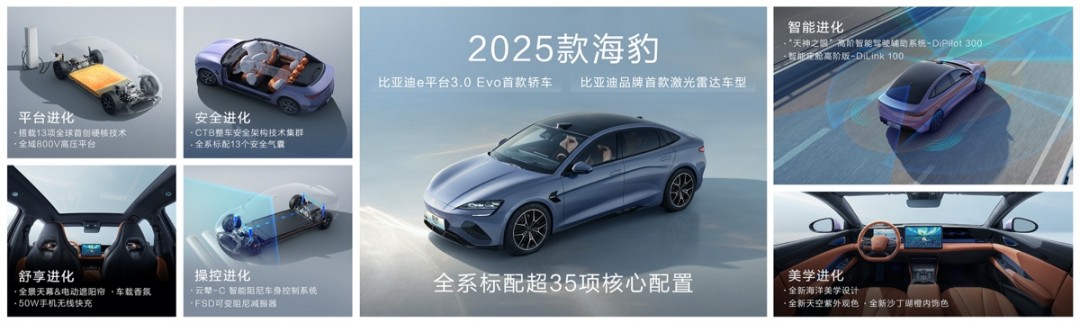 17.58万元起 2025款比亚迪海豹正式上市：极速可达240km/h