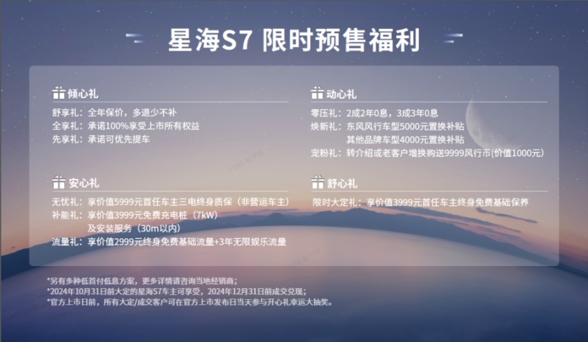 致美安心轿跑星海S7，正式开启全球预售！