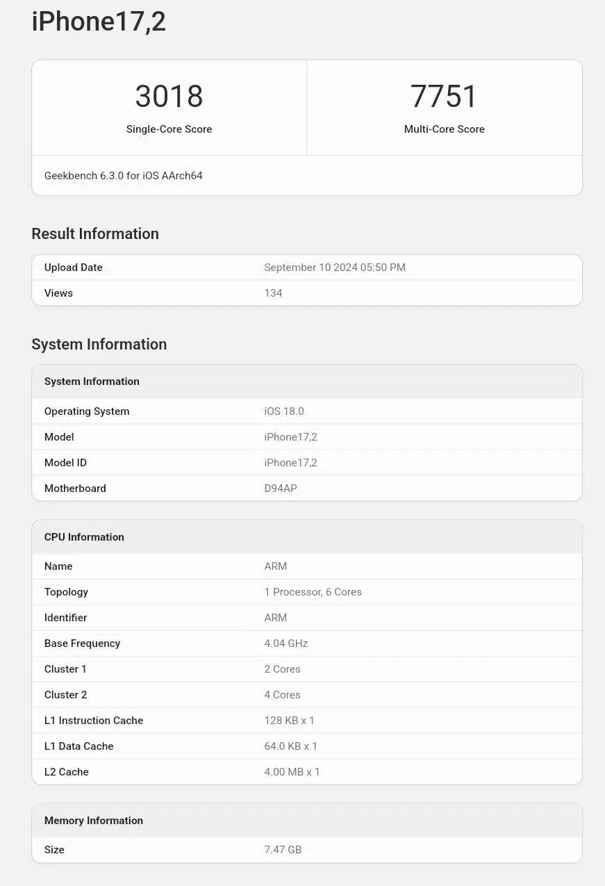 iPhone16/Pro 跑分首曝，竟输给15 Pro？