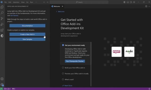 助力开发者迅速上手! Visual Studio Code推出Office加载项开发工具预览版