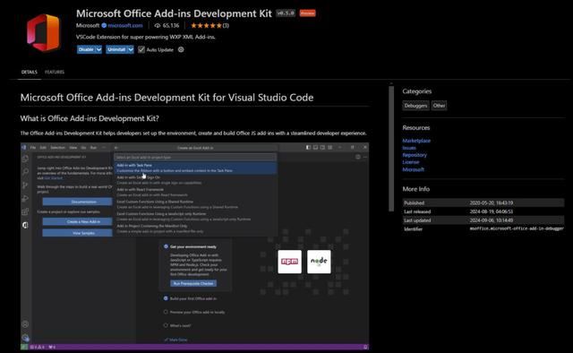 助力开发者迅速上手! Visual Studio Code推出Office加载项开发工具预览版