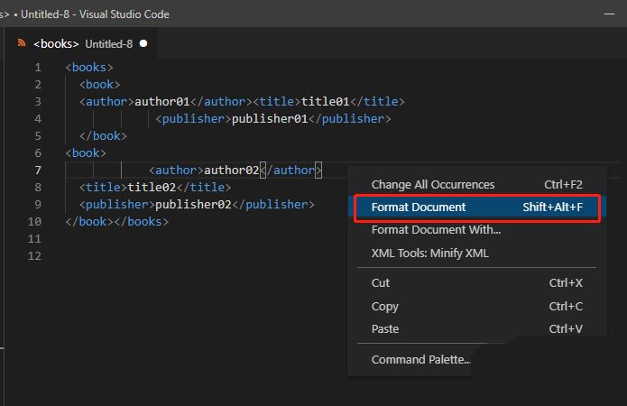 VSCode如何格式化XML? VSCode实现UltraEdit中XML格式化的方法