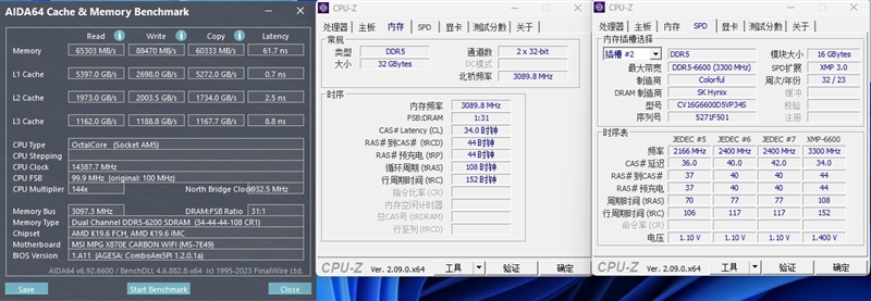 AMD小胜！锐龙7 9700X VS. i7- 14700K网游对比