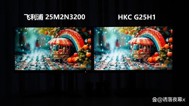 谁才是24英寸电竞显示器的扛把子? HKCG25H1和飞利浦25M2N3200对比测评