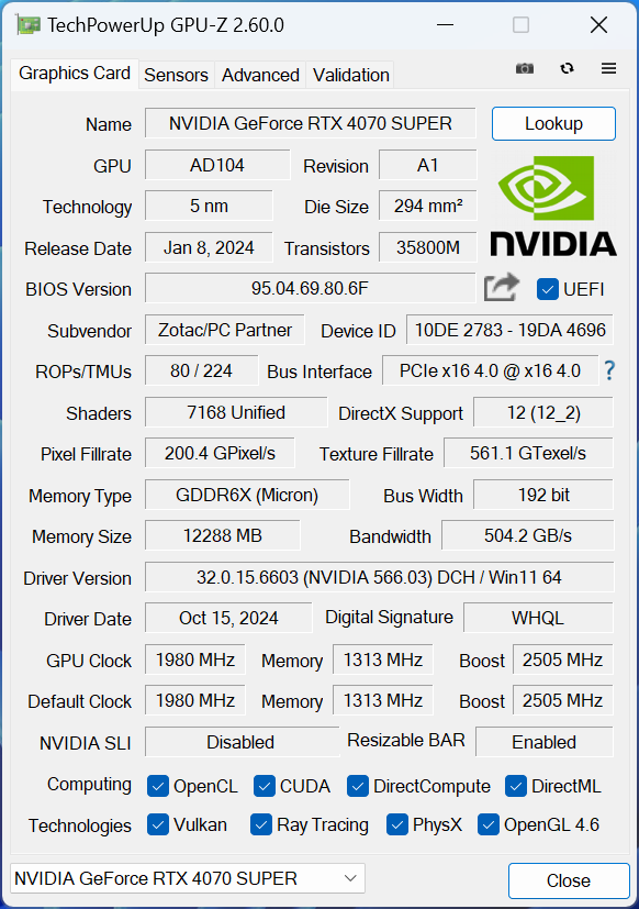 毒液粉梦中情卡 索泰GeForce RTX 4070 SUPER-12GB毒液实测