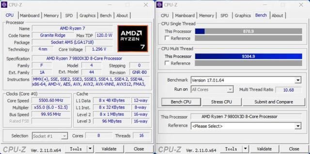 游戏性能无人能敌！AMD锐龙7 9800X3D处理器首发测评