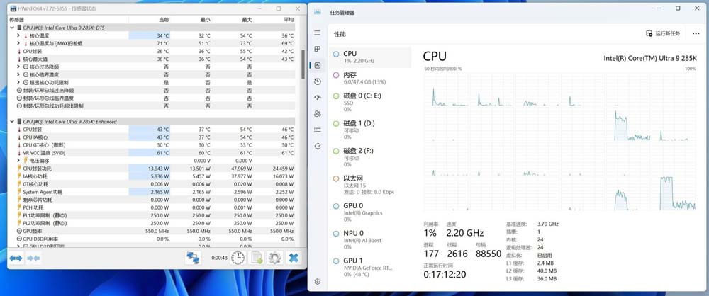 英特尔酷睿Ultra 9 285K/Ultra 5 245K全面测评