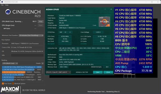 再次封神最强游戏CPU! AMD锐龙7 9800X3D+ROG X870吹雪装机测评