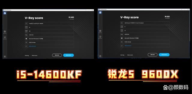 谁是中端扛把子? i5-14600KF对比锐龙5 9600X处理器对比测评