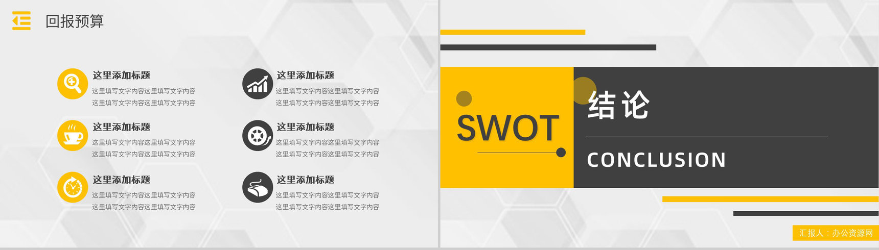 市场优势劣势机会分析SWOT分析矩阵企业战略分析工作汇报PPT模板