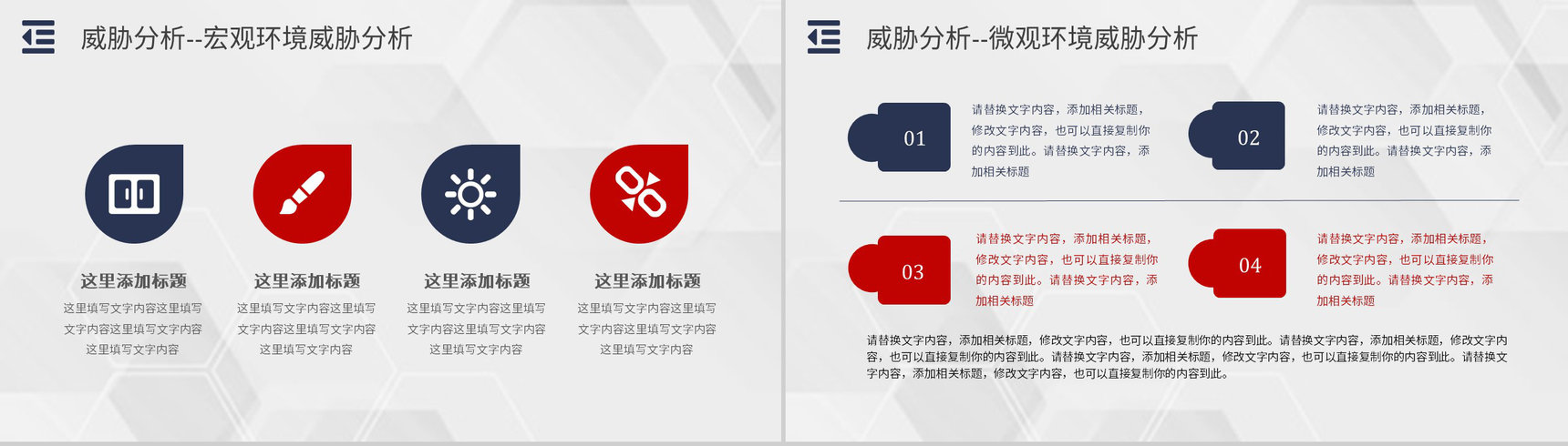 员工部门工作汇报SWOT分析案例企业战略优势劣势PPT模板