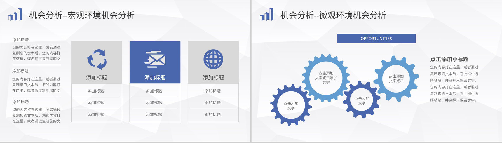 企业项目分析案例汇报SWOT分析模型内容培训PPT模板