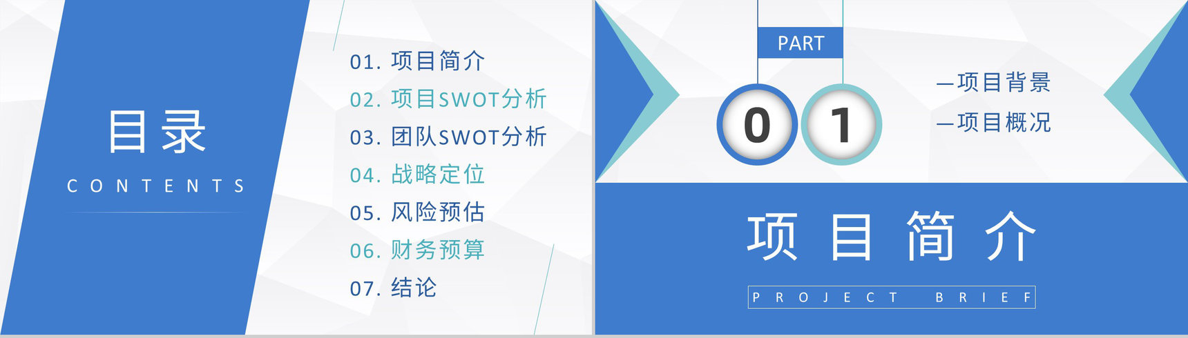 企业战略SWOT分析方法介绍项目分析报告总结PPT模板