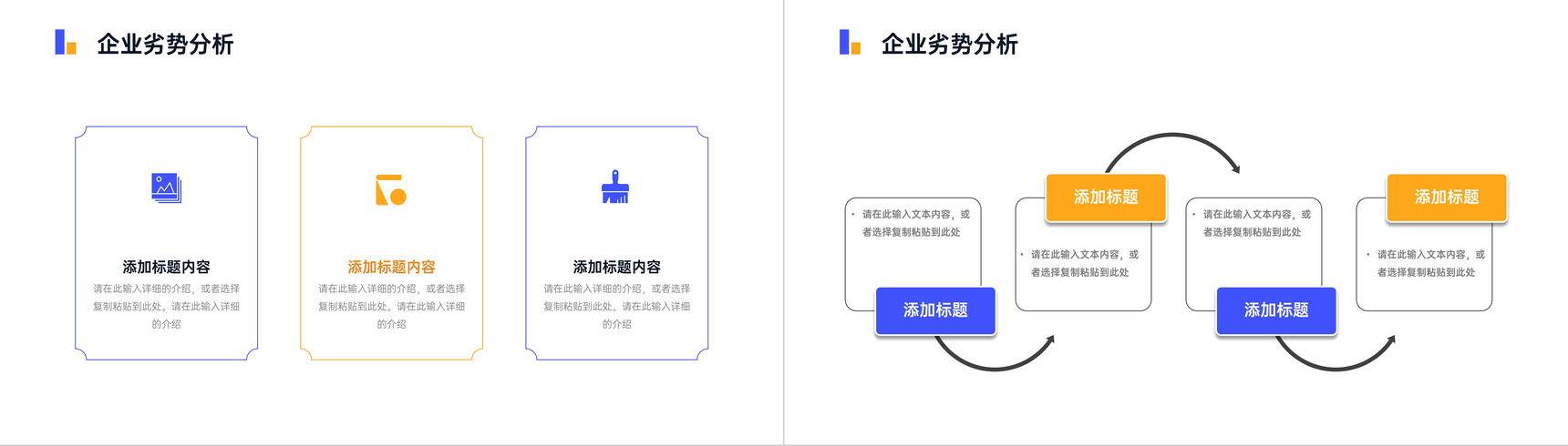 员工部门SWOT案例分析培训企业市场战略分析工作汇报总结PPT模板