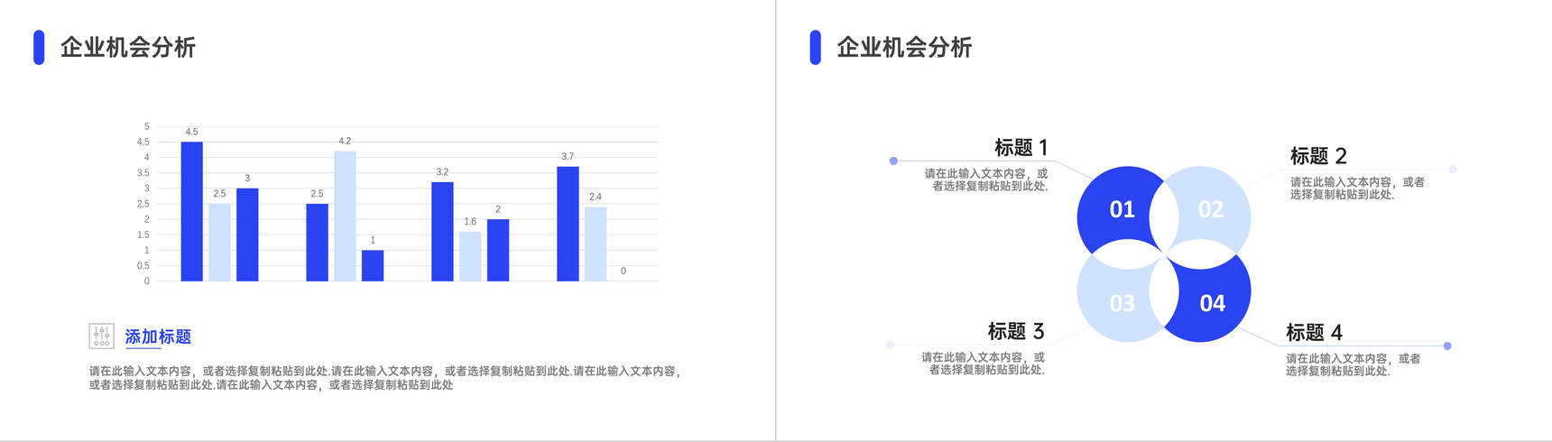 SWOT分析案例培训企业市场战略分析工作总结汇报PPT模板