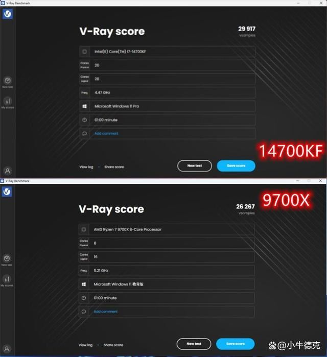 14700KF和9700X谁更值得入手? 两款处理器游戏性能对比测评
