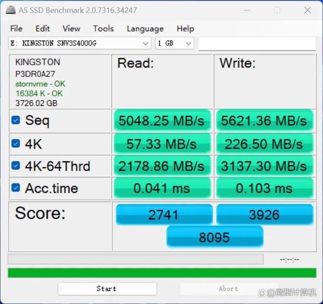 读取速度高达6000MB/s! 金士顿NV3 PCIe 4.0 固态硬盘4TB性能测评