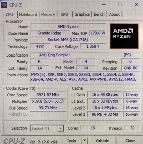 AMD的雷霆一击！锐龙9 9950X3D首次现身跑分