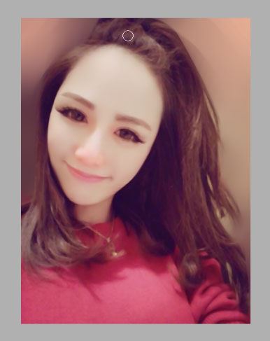 PS+SAI把可爱美丽的红衣美女图片转成好看的手绘图片效果