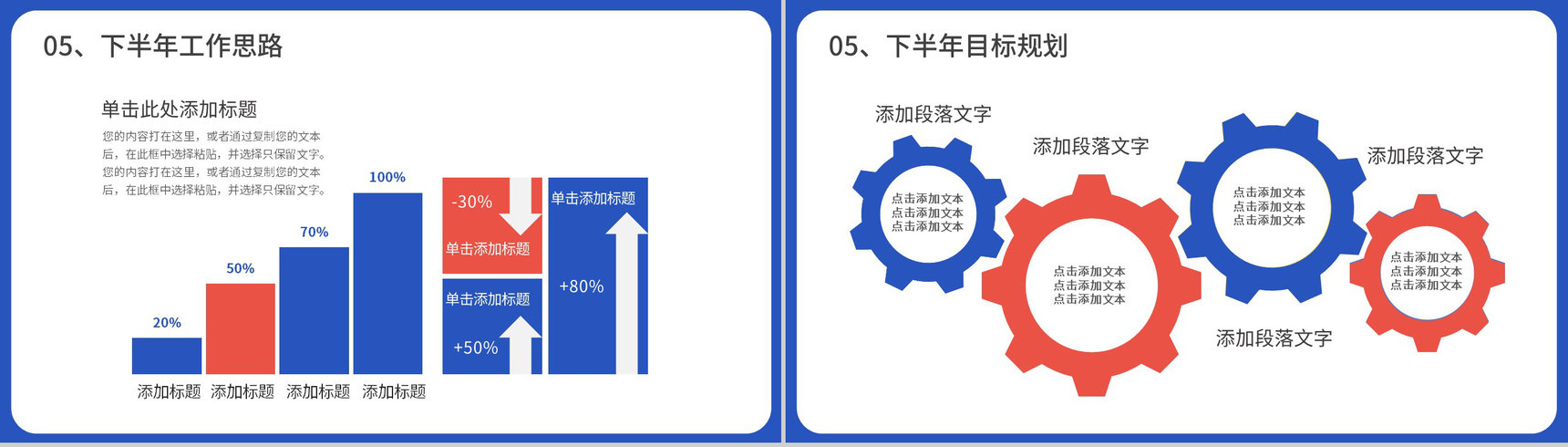 蓝色商务风公司销售部心得体会年终总结年中招商引资工作汇报要点PPT模板