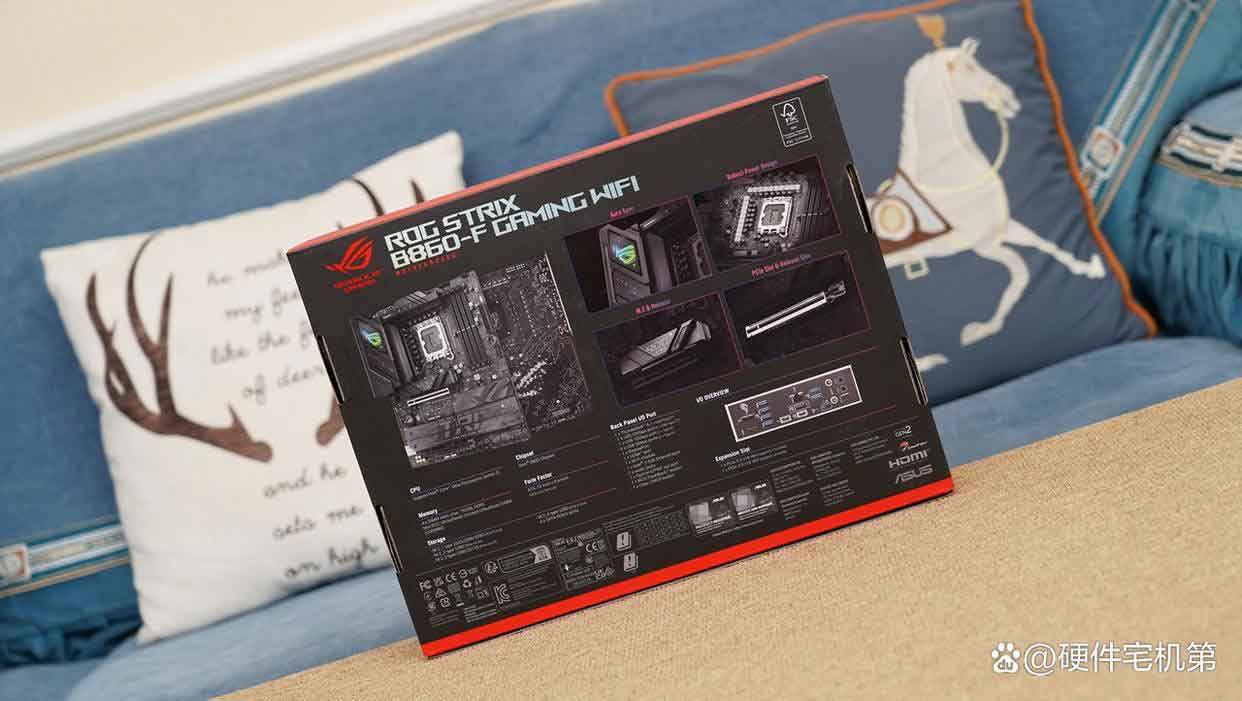 ROG STRIX B860-F GAMING WIFI主板怎么样? 开箱图赏