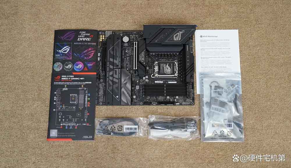 ROG STRIX B860-F GAMING WIFI主板怎么样? 开箱图赏