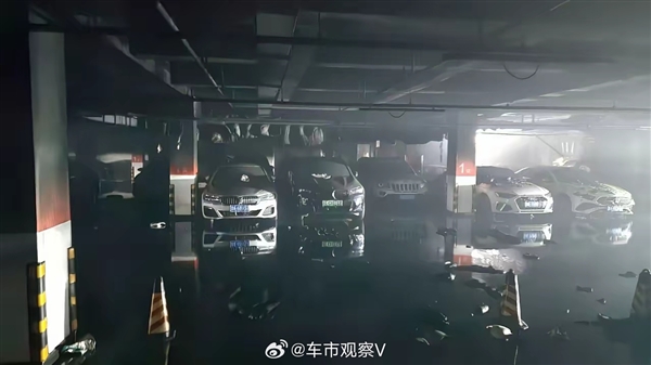 小区地库起火烧毁十几辆汽车摩托车 消防报告：小鹏电动车起火所致