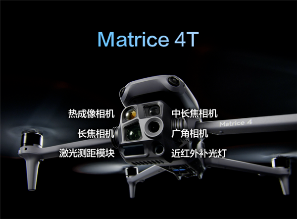 38888元！大疆发布DJI Matrice 4T旗舰无人机：六只眼