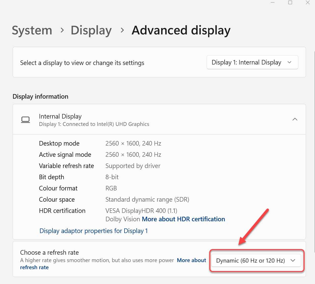 Win11系统怎么启用或禁用动态刷新率? 轻松提升性能与续航