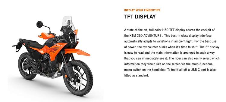 入门级ADV，2025 KTM 250 ADV印度发布